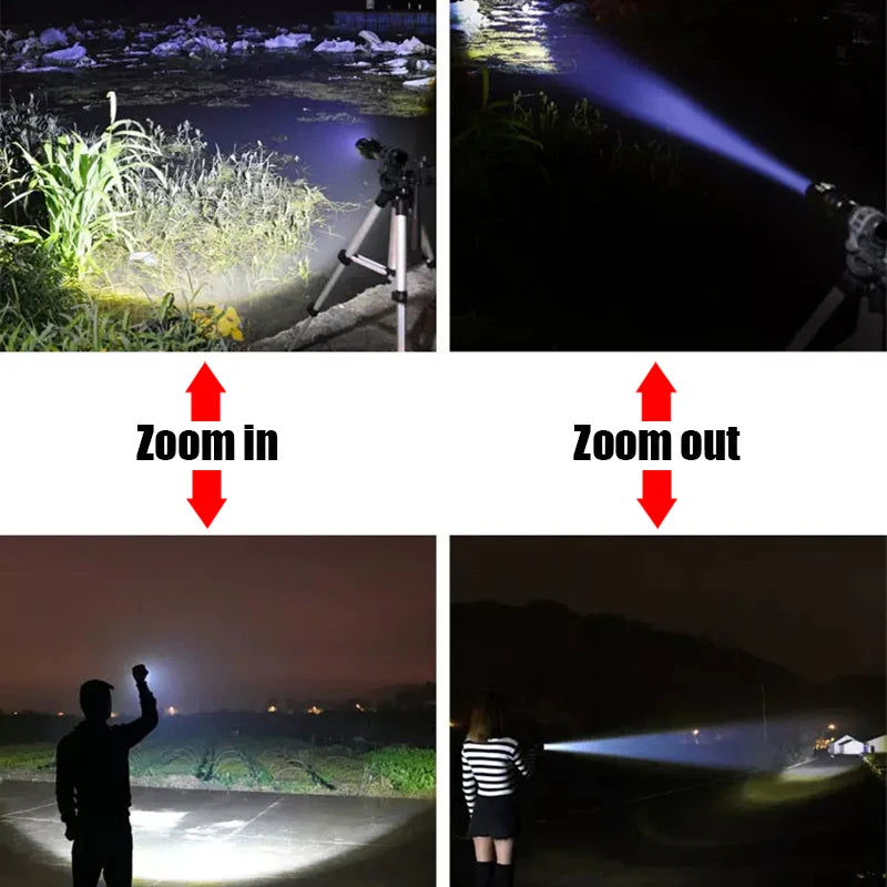 USB Rechargeable Mini Flashlight LED Flashlight COB+XPE Portable Torch Camping Lantern Zoomable Focus Light Flashlight With Clip
