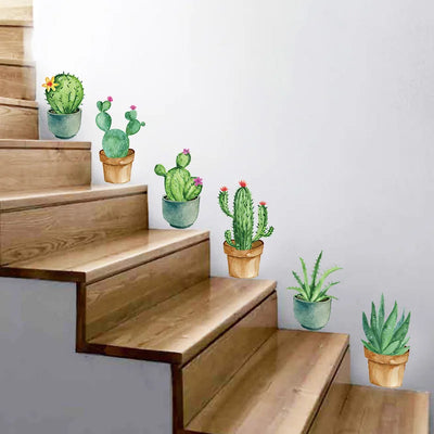 Green Garden Plant Cactus Potted Flower Pot Set 3D DIY | SAMAG