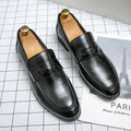 Men's Dress Shoes Trend Casual Business Leather Shoes For Men Classic Slip On Formal Social Wedding Leather Shoes Men Loafers