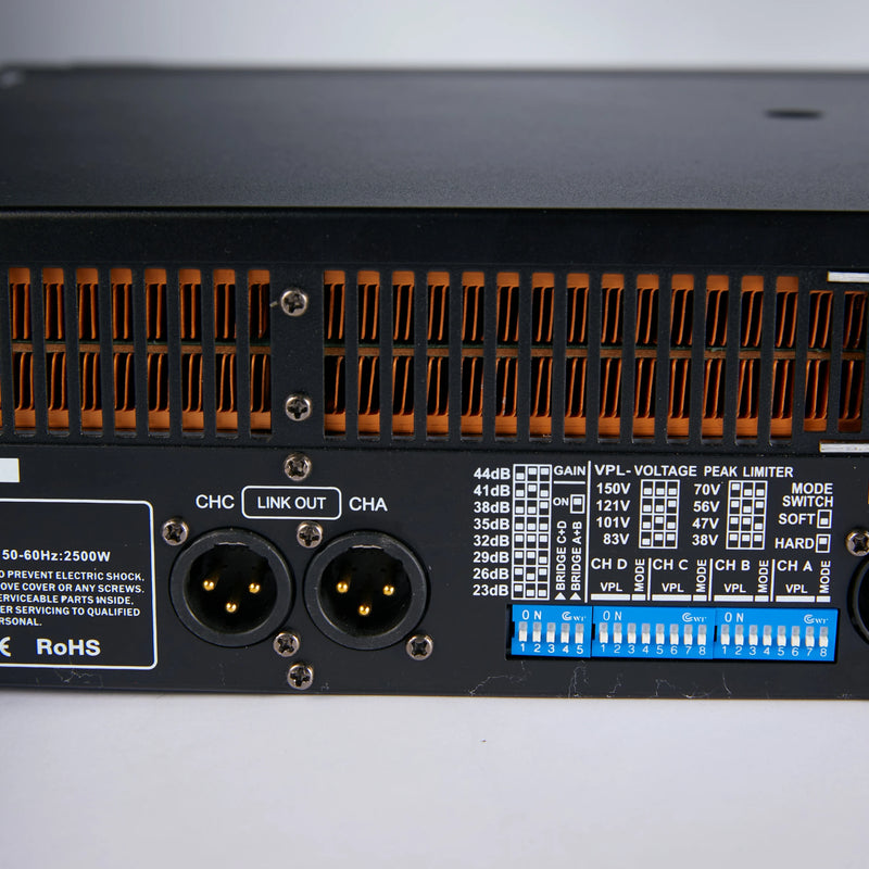FP10000Q 4 Channel Professional Power Amplifier | 4x1350W/8Ω 4x2500W/2Ω 2x5000W Bridge Amp for Stage, DJ, Concert, Live Sound