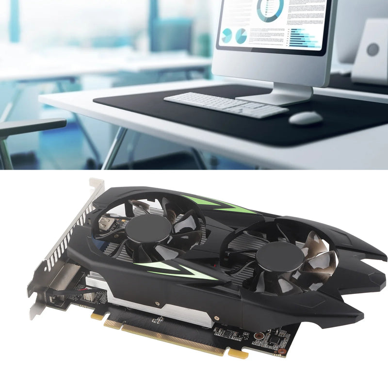4G Gaming Memory Card GTX1050TI Graphics Card GTX1050TI Graphics Card with Cooling Dual Fans Desktop PC HD 4G Gaming Memory Card