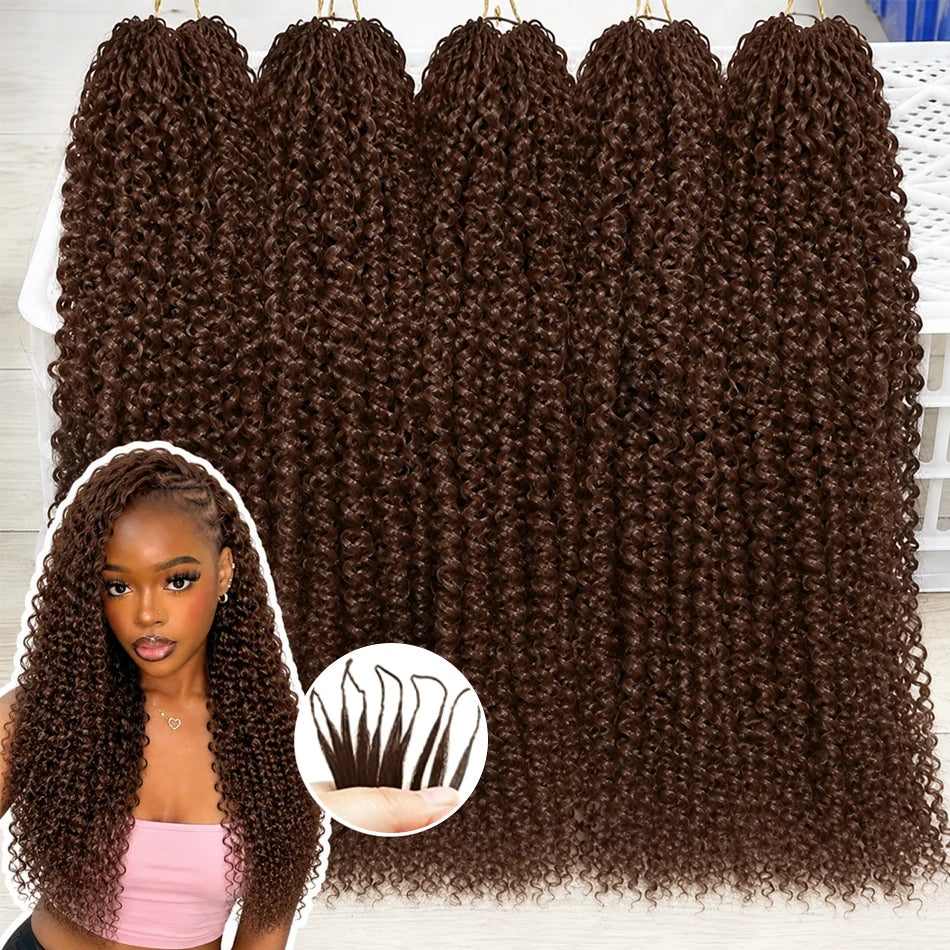 #4 Brown Straight Crochet Human Hair 26 Inch 100% Unprocessed Brazilian Virgin Hair Feather Crochet Human Hair 4 Pack 240G Chocolate Straight Human Crochet Hair Extensions