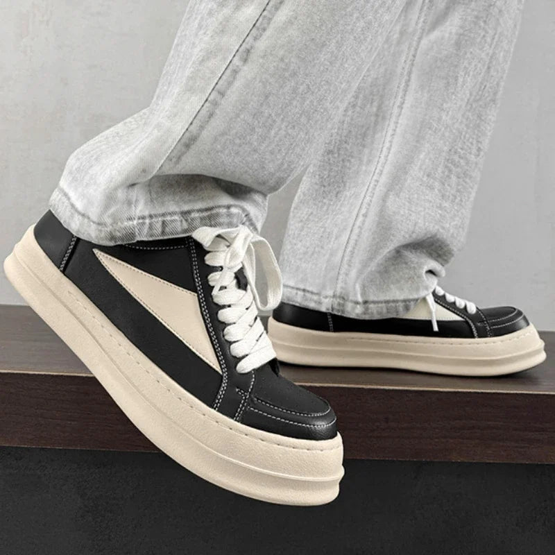 Street Style Men's Skateboard Shoes Original Black Designer Shoes Man Platform Sneakers Comfortable Casual Sports Shoes For Men