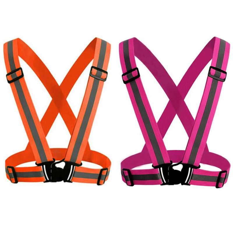 Unisex Night Running Suspender Reflective Suspenders For Men Women Colorful Adjustable Luminous Wide Braces Youth Sport Belt