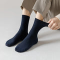 10 Pairs/Lot Men's Bamboo Fiber Socks Autumn Long Black | SAMAG