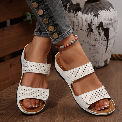 Summer Round Head Sexy Comfortable Non-slip Beach Slippers Fashion New Lightweight/elegant Outside Women's Platform Slippers