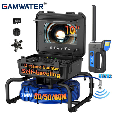 Self-Leveling Sewer Camera - 512Hz Locator, 10 inch IPS | SAMAG