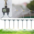Dual Zone Independent Smart LCD Display Garden Watering Timer Atomization Spray Kit Mist Cooling System Irrigation Controller