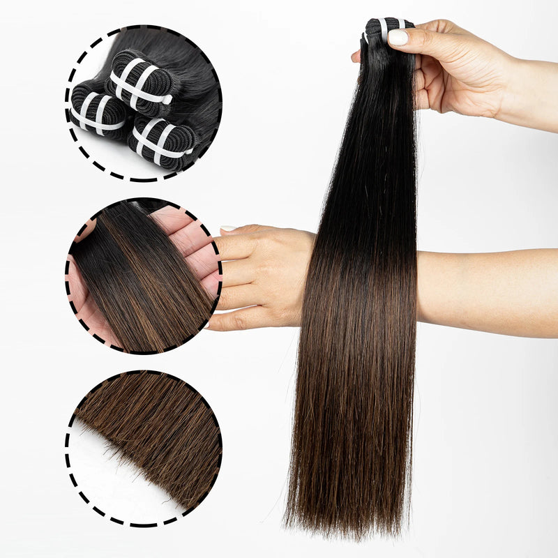V Beauty Straight Human Hair Bundles Raw Human Hair Extensions Double Drawn 16A Grade Vietnamese Human Hair Virgin Unprocessed