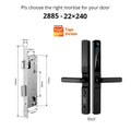 Smart Lock with Camera Door Viewer Waterproof IP66 Tuya WiFi Fingerprint Password Sliding RFID Card Sliding Electronic Door Lock