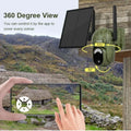 4MP 4G/WIFI Solar Security Camera Wireless Outdoor WiFi Human/Animal Detection 2-Way Talk IP66 Waterproof Wildlife Solar Camera