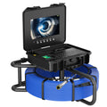 10.1inch IPS Sewer Pipe Inspection Camera with 512hz Locator Meter Counter DVR  7mm Cable Auto Self-Leveling  AHD 1080P Borescop