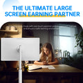 32 Inch Smart TV Rotation Touch Screen Portable Android Camera Mobile Display Tablet PC Stand Wheels Television Rechargeable