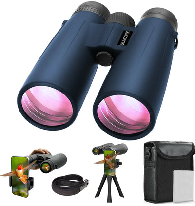 10x50 Blue Binoculars with Phone Adapter & Tripod | SAMAG
