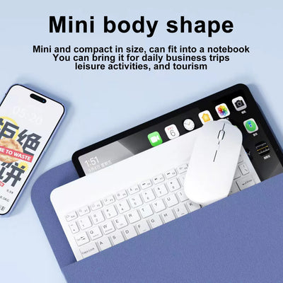 Bluetooth Wireless Keyboard Mouse Windows Tablet For iPad | SAMAG