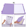 Portable A4 Nursing Clip File Plastic File Box Clipboard with Storage File Box Organizer Folder