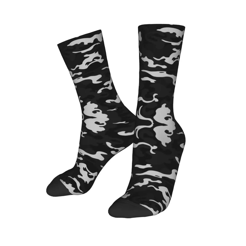 Custom Cute Military Camo Camouflage Army Socks Women Men Warm 3D Printing  Sports Basketball Socks