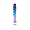Tereshar 1Pcs 24inch 100g Synthetic Braiding Hair Extensions Jumbo Braiding Hair Twist Crochet Braids Hair for Women