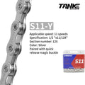 TANKE Bike Chain S8 S9 S10 S11 S12 MTB Road Bicycle Chains,Variable Speed Chain 116/126L High Quality Current Cycling Accessorie