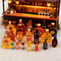 10PCS Miniature Resin Drink Bottles Set, Mixed Random Mini Wine Bottles for Phone Case/DIY Doll House Micro Landscape Decoration