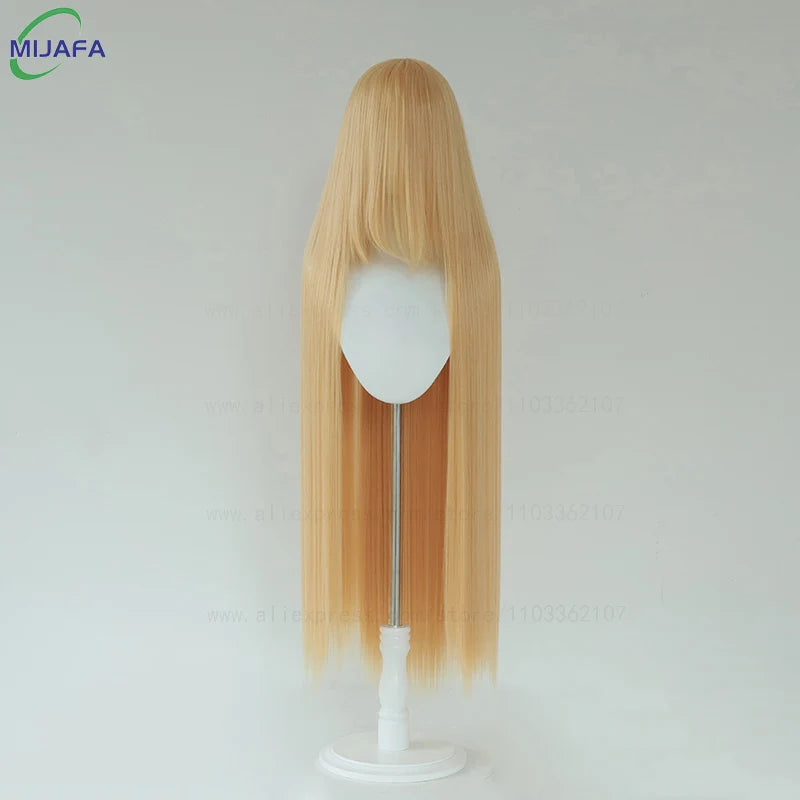 Very High Quality 600g 68 Colors 40 Inch 100cm Long Straight Cosplay Wig With Bangs Heat Resistant Hair Anime Wigs + Wig Cap