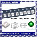 100pcs/lot 3528 1210 Diode SMD LED Diodes Kit Green RED WARM White ICE Blue Yellow Pink Purple-UV Orange rgb PLCC-2 High Quality