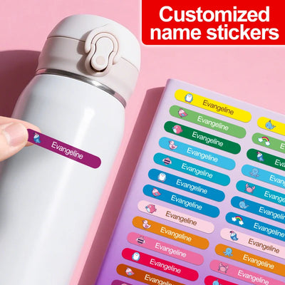 Personalized Waterproof Stickers Custom Name Tags | SAMAG