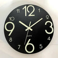 8 Inch Luminous Wall Clock Wood Silent light in dark night Nordic Fashion Wall Clock Non Ticking Clock With Night Light