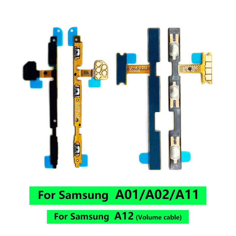 NEW Tested Volume Side Button Power Switch On Off Button Flex Cable For Samsung A01 A02 A11 A12 A21 A31 A41 A51 A71