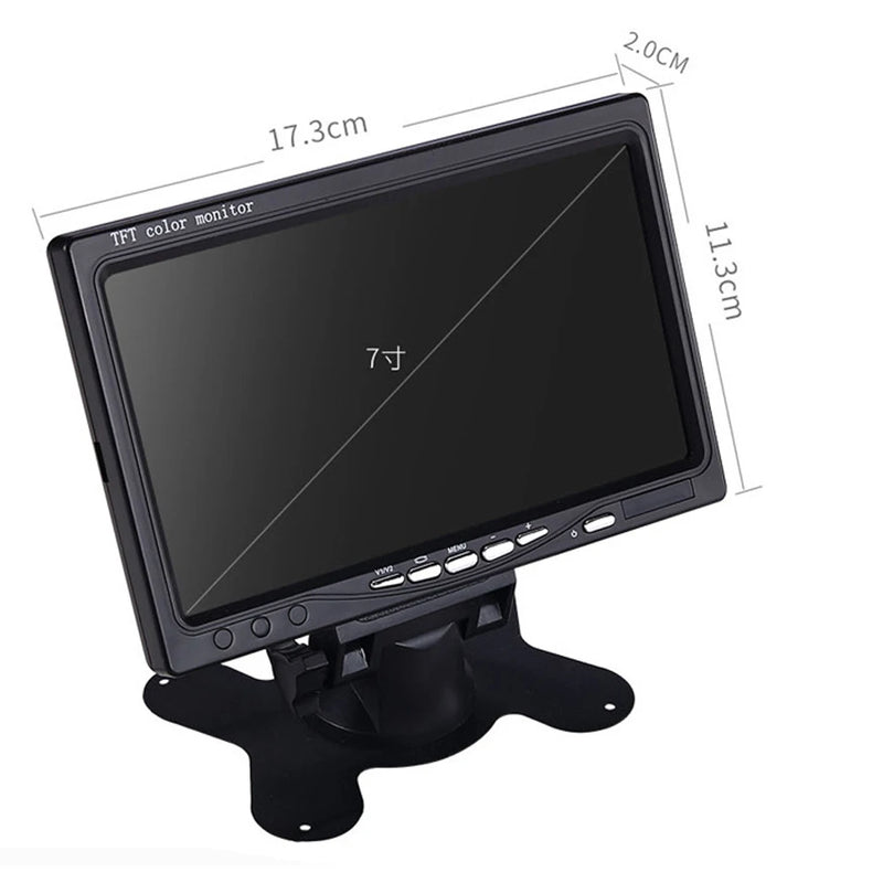 7 - Inch 1920 * 1080 AHD 1080P High - Definition Truck Monitor with Starlight Night Vision - Ideal for Vehicle Reverse in Bus
