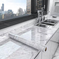 PVC 40cm Waterproof Marble Self-Adhesive Wallpaper Bathroom Cabinet Countertop Contact Paper Waterproof Wall Sticker