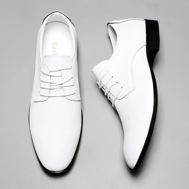 New Brand Men's Genuine Leather Business Shoes Soft Soles for Comfortable Office Business Wear Daily Casual Men's Driving Shoes