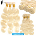 613 Human Hair Bundles 12A Body Wave Bundles Honey Blonde Bundles 100% Human Hair Extensions Remy Brazilian Raw Hair Bundles