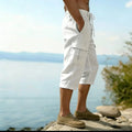 Men Summer Cotton Linen Shorts Retro Multi Pocket Loose | SAMAG