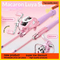 Haut ton Pink Macaron Lure Fishing Rod Full Set | SAMAG