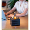 280ml Flame Aroma Diffuser USB Air Humidifier Colorful Atmosphere Light and Remote Control Bonfire Essential Oil Aroma Diffuser