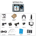 Ourlife MTR40 5K Action Camera 2" IPS Touch Screen 5X Zoom Action Cam 170° 30M Waterproof WiFi Sports Camera With Remote Control