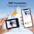 Regaton Action Camera 4K 30FPS 24MP WiFi 170° Wide Angle Len Dual Screen Display Video Camera 30M Underwater Waterproof Camera