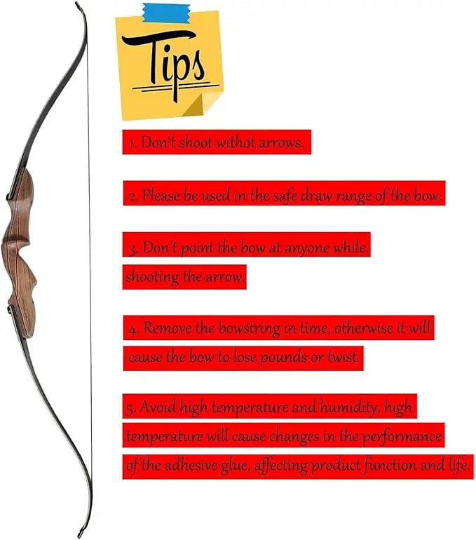 58 Inch Wooden Riser LIF Interface Recurve Bow Set | SAMAG