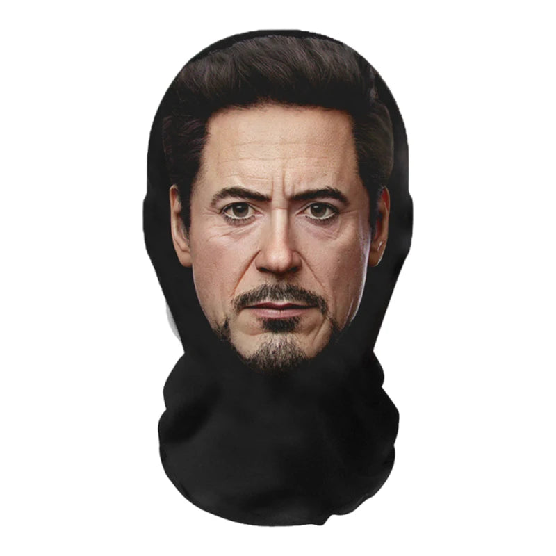 Realistic 3D Mask Full Face for Women Man Cosplay Accessories Mascaras Halloween Masquerade Mesh Headgear