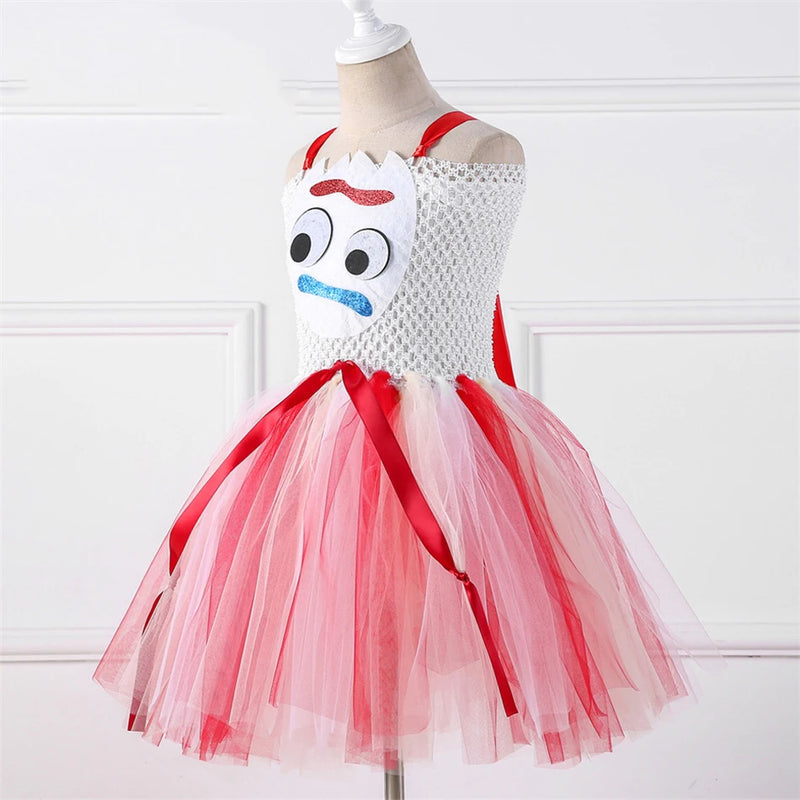 Kids Woody Jessie Buzz Forky Cosplay Tutu Mesh Dress Role - View 3 | SAMAG