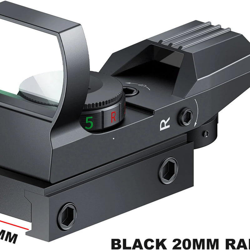 Bestsight Red Dot Sight Holographic Reflex Sight 4 Reticle Optics Red and Green Illuminated Collimator Sight Hunting Scopes
