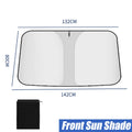 UV-Reflective Car Sun Shade Cover Rear Windshield Sun Protection Sunshade Heat-Isolation Car Privacy Curtains Foldable Storage