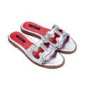 CH Women's Solid Color Slippers for Outings, Exquisite and Fashionable Brand, Versatile Casual Women's Flat Shoes