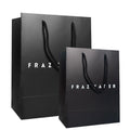 500pcs/lot Custom Luxury Paper Shopping Bags Printed Logo Retail Packaging for Clothing Gifts with Ribbon Handle