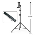 Adjustable Tripod Tablet Floor Stand 360° Rotating Holder, 24”-65” Height for 4-14” Tablets, Foldable & Portable Universal Mount