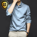S-6XL Men's Long Sleeve Shirt Luxury Wrinkle Resistant | SAMAG