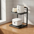 Rice Cooker Air Fryer Rack 2 - Tier Pull - out Kitchen Shelf Non - Slip Feet Adjustable Appliance Storage - View 3 | SAMAG