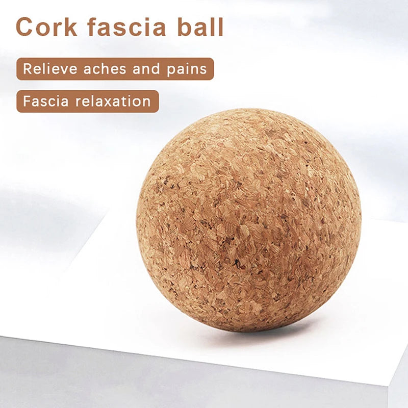 Cork Massage Ball Back Massage Foot Massager Yoga Ball Tension Release Therapy Myofascial Ball Relax Muscles Trigger Point
