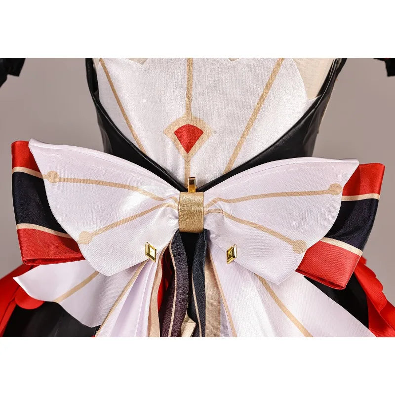 Game Genshin Impact Sandrone Cosplay Costume Uniform Accessories Outfit Wig for Women Halloween Anime Party Carnival Suit